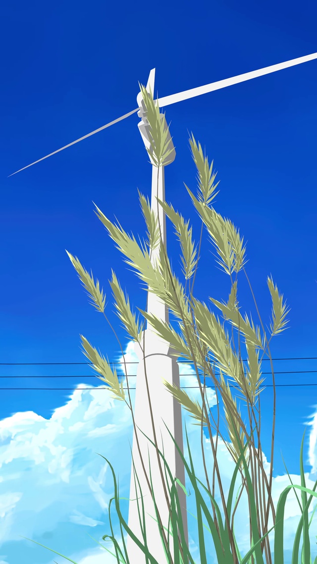 夏天的风和天空