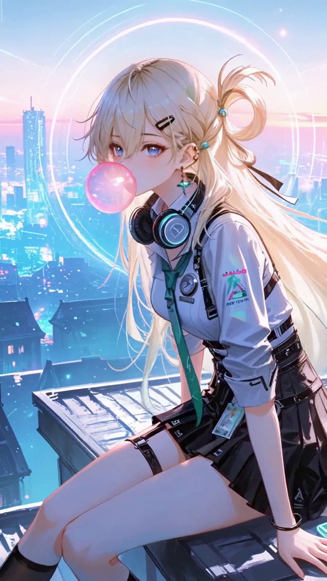 落日天台赛博美少女琳奈