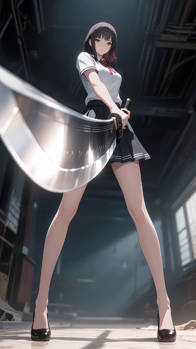 持刀JK少女