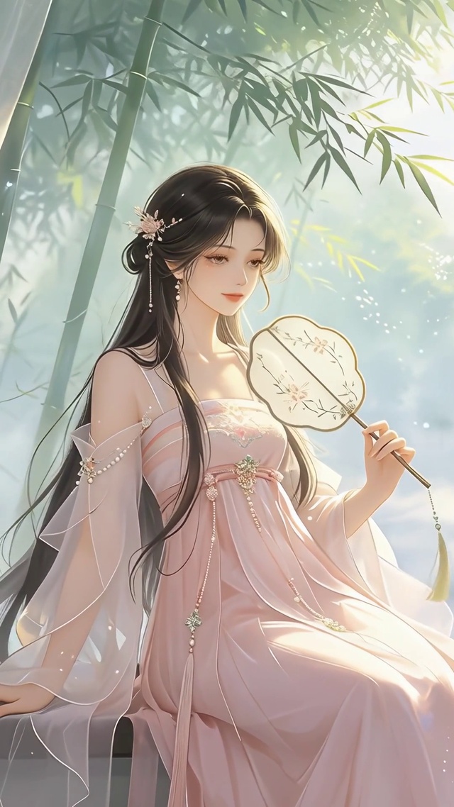 小清新古风美女