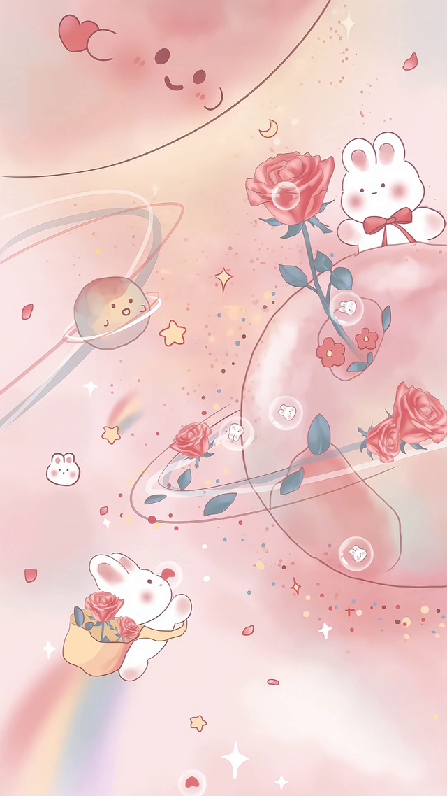 玫瑰星球可爱萌兔小清新2