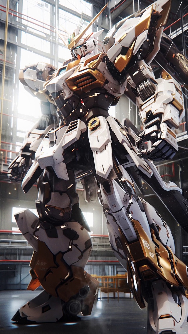 4K 白色高达机甲