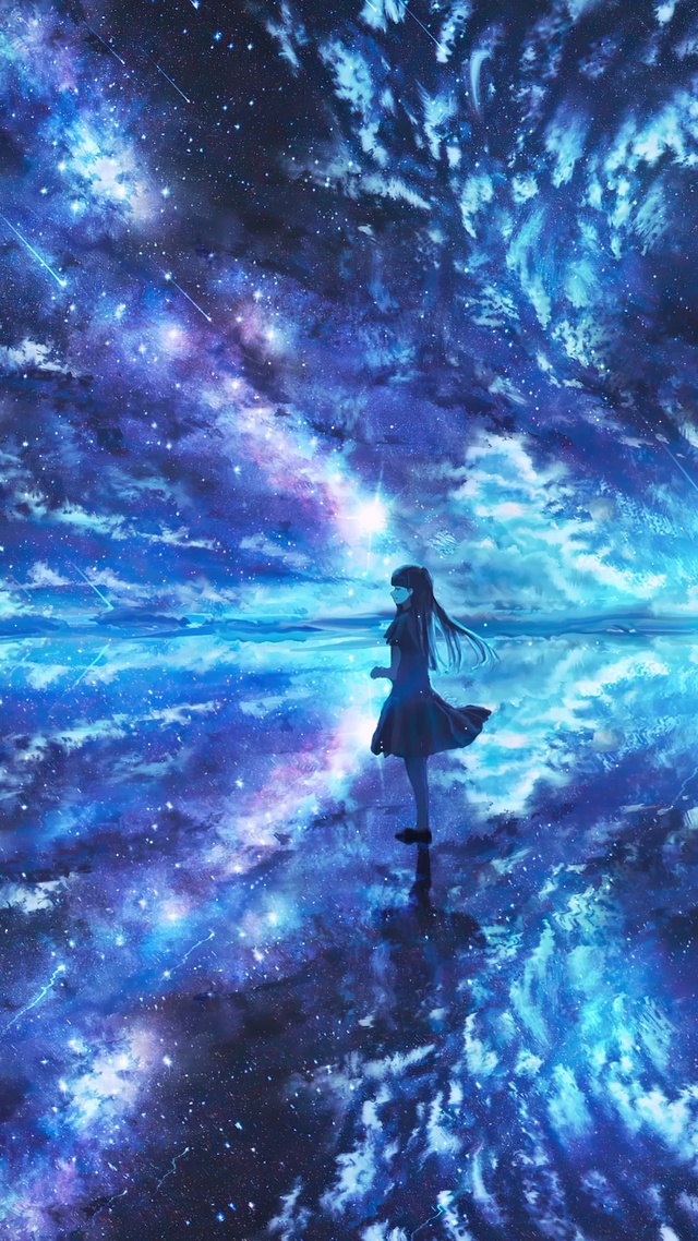 流星湖畔少女