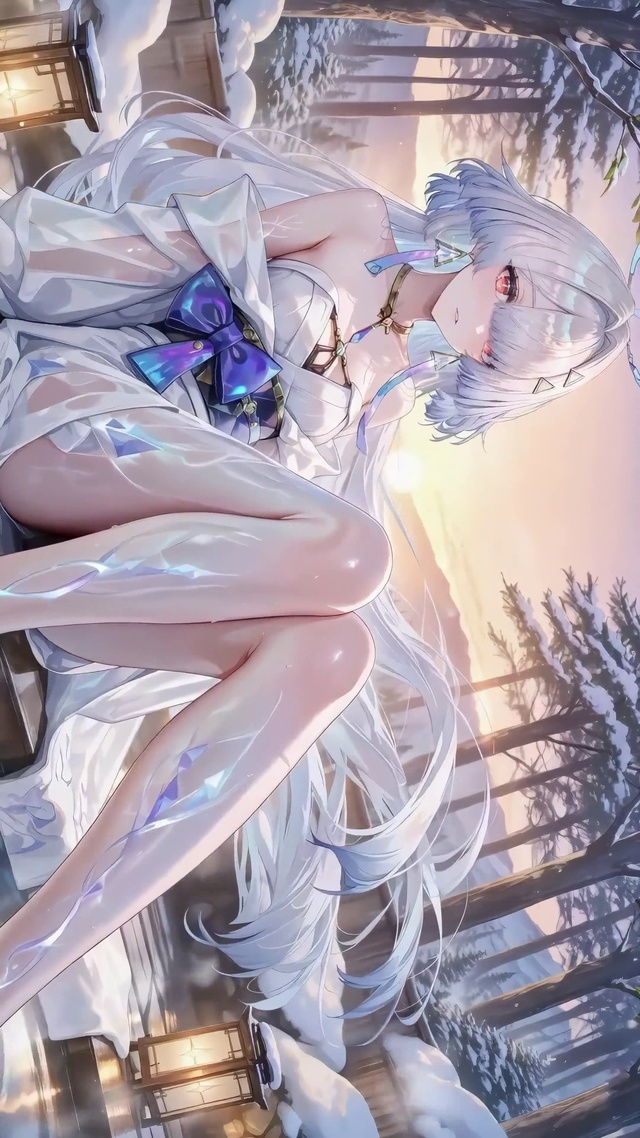 冬日雪天琉璃长腿-莫宁