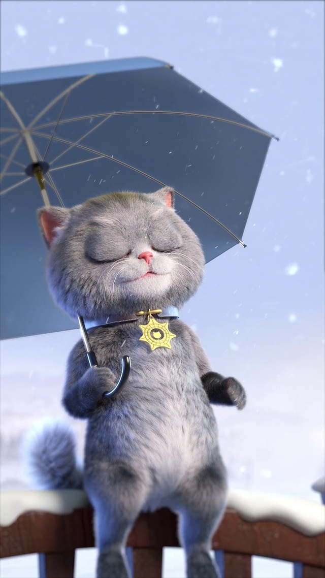 斑布猫-雪与鱼