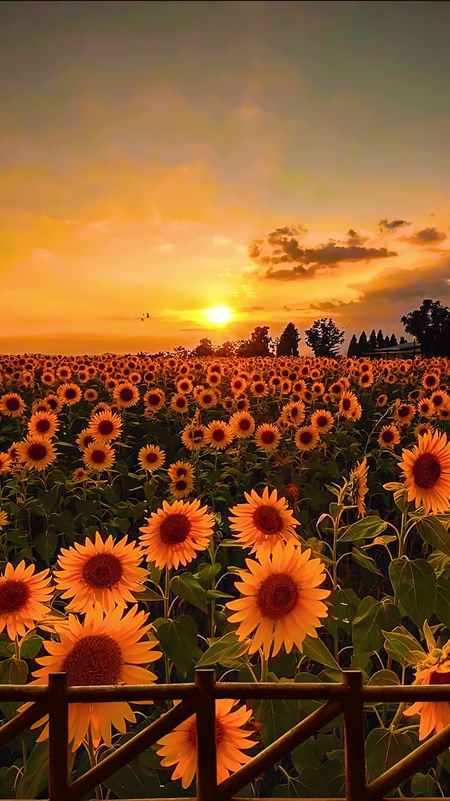 最美黄昏向日葵