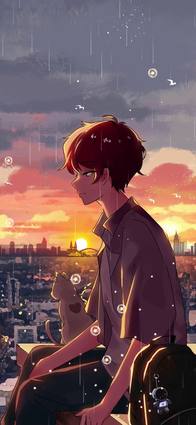落日黄昏少年