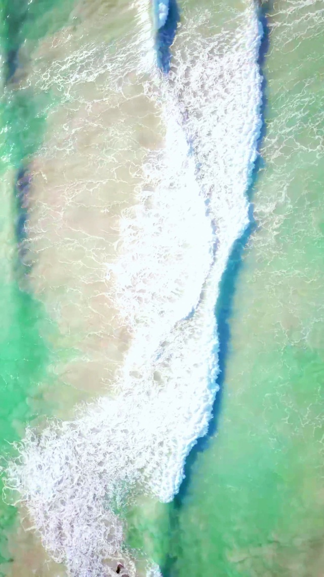 4k唯美治愈海浪