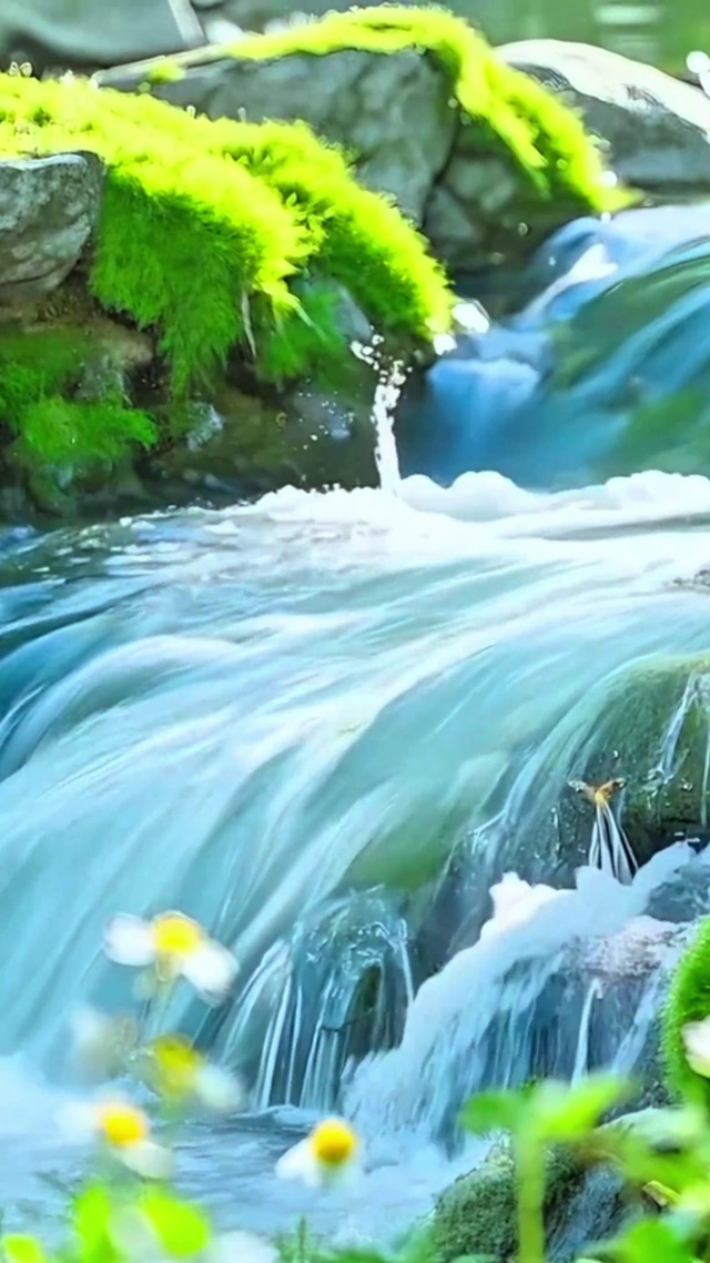 治愈小溪流水4K