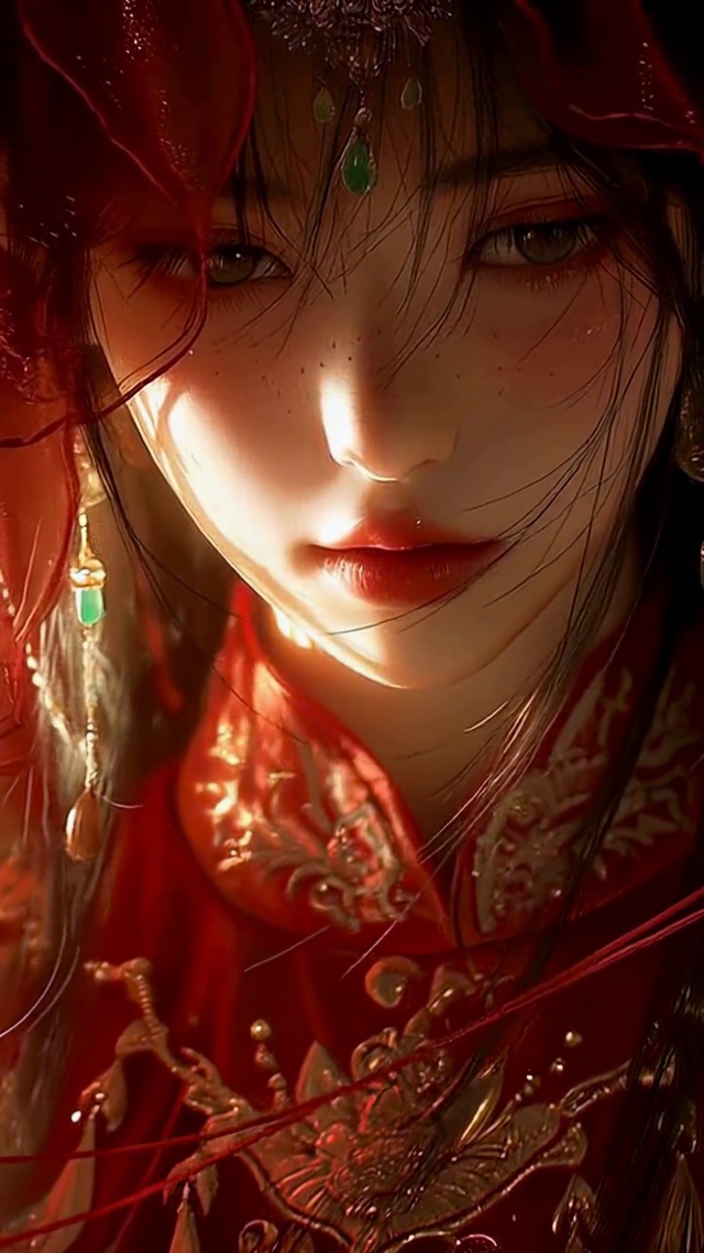 古风红妆绝美新娘