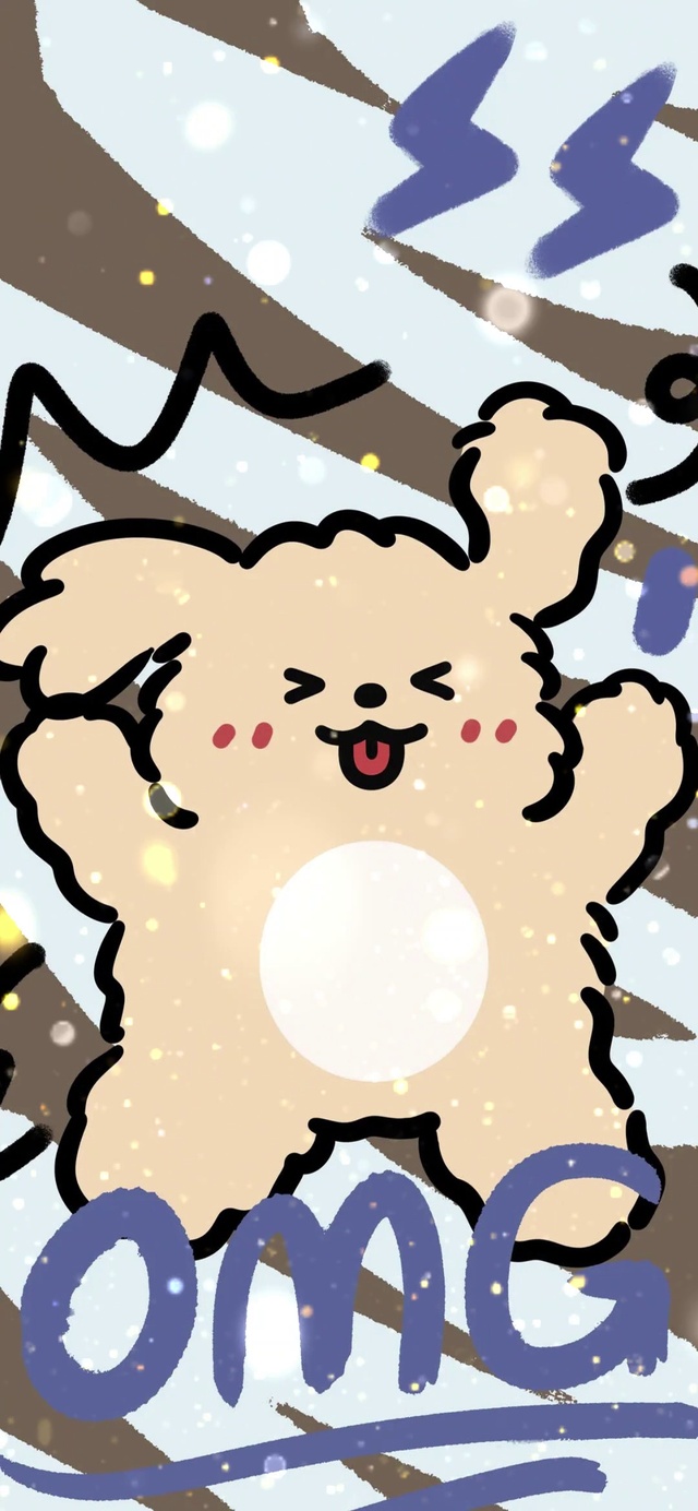 可爱星星治愈笑脸熊熊小清新