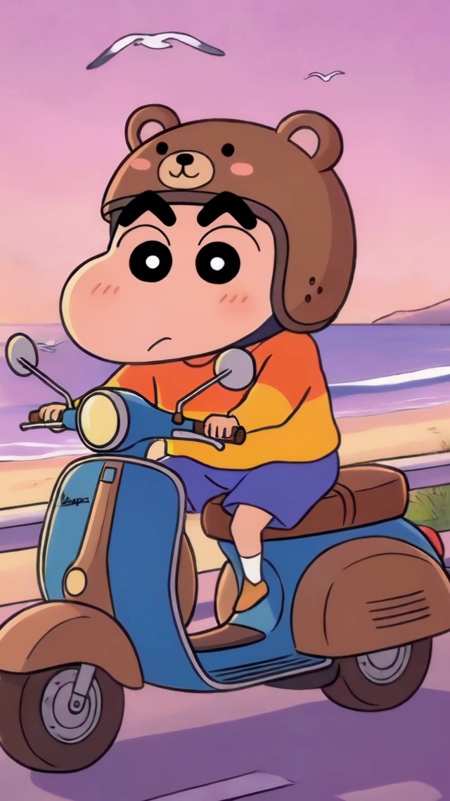 骑上心爱的小摩托