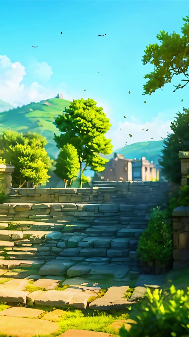 唯美治愈黄昏山川美景