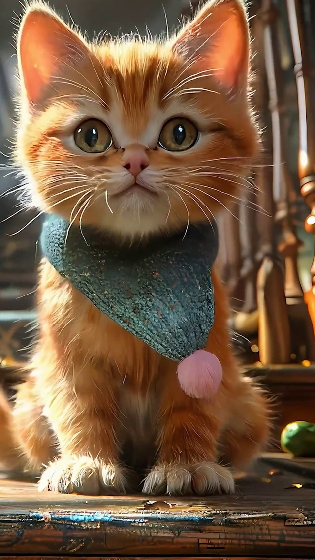 可爱黄色小猫咪