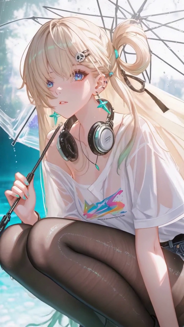 雨季伞下少女-琳奈