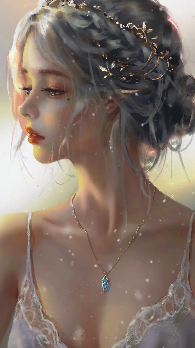 侧颜海琴烟