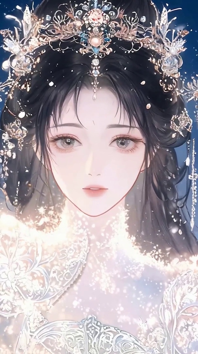古风夜景女孩