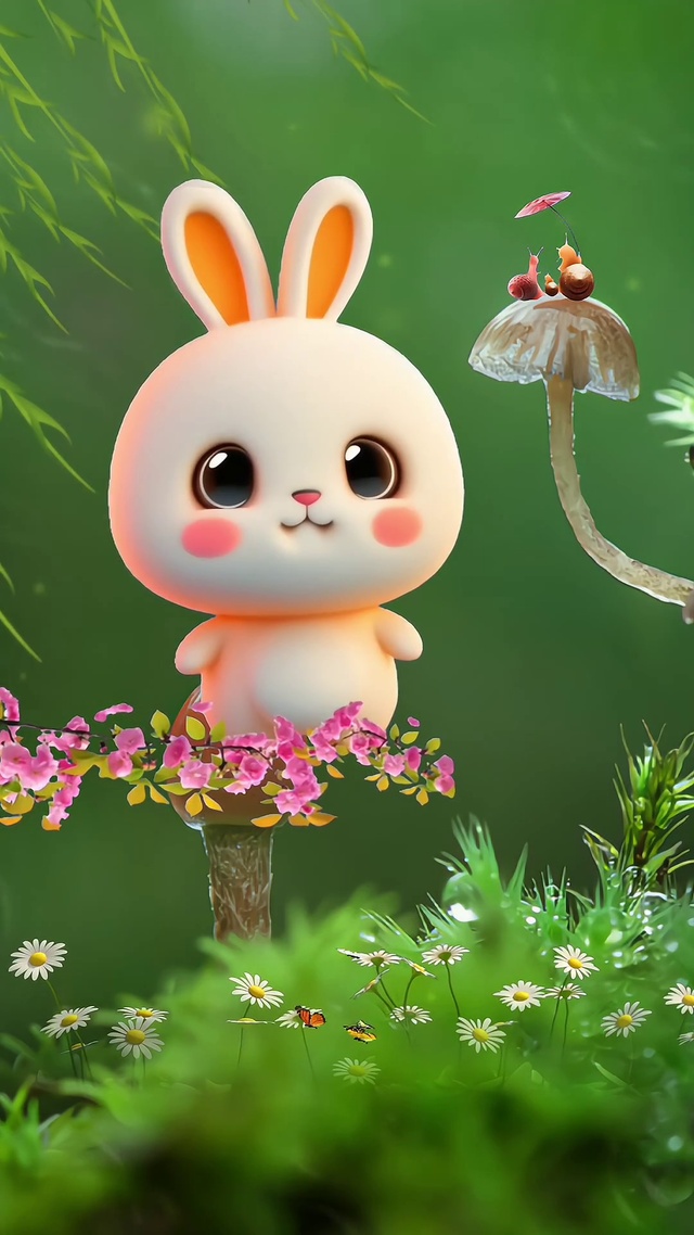 兔子 蜗牛。