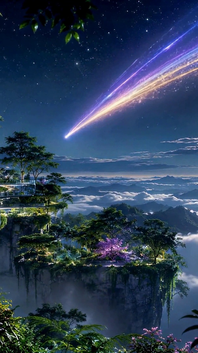 梦幻星空云海