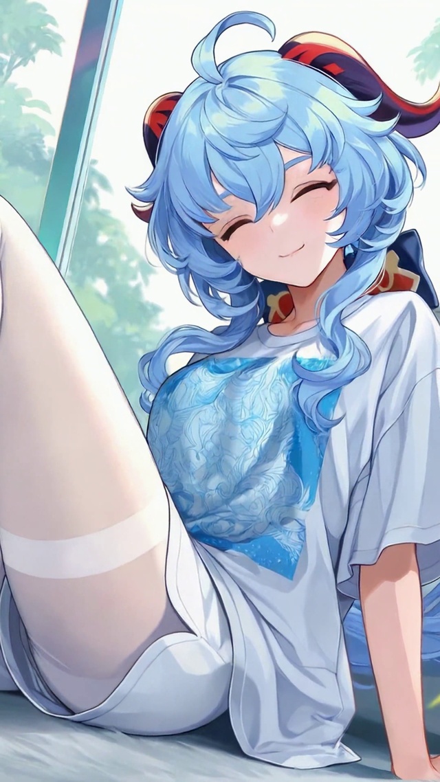 清新窗边美少女甘雨
