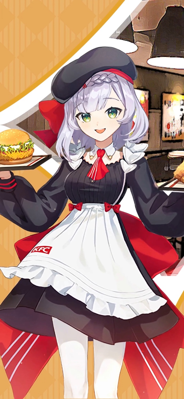 原神诺艾尔可爱清纯女仆服务员