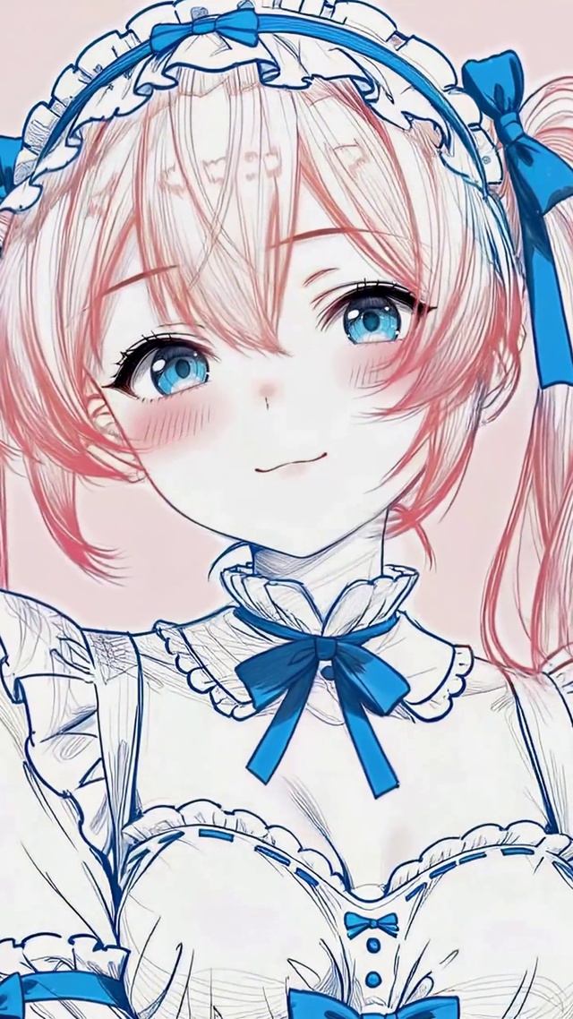 清新双马尾女仆