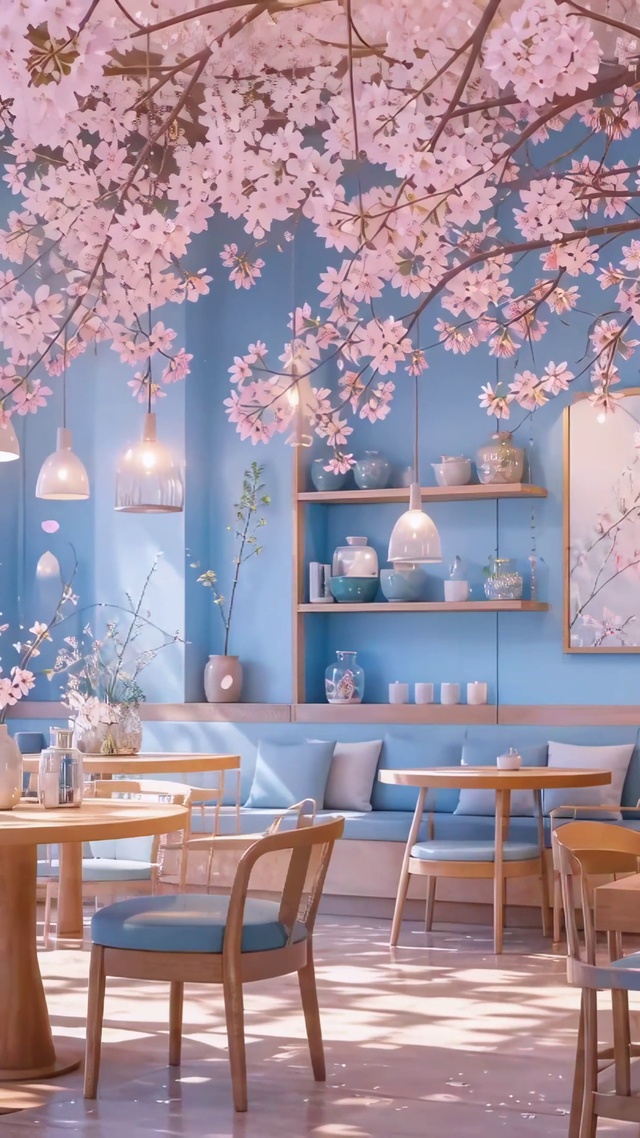 满屋樱花