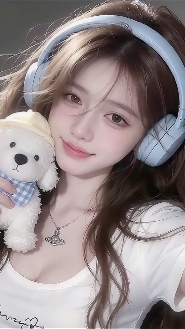 耳机少女的心爱玩偶