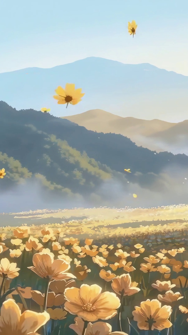 金色花海