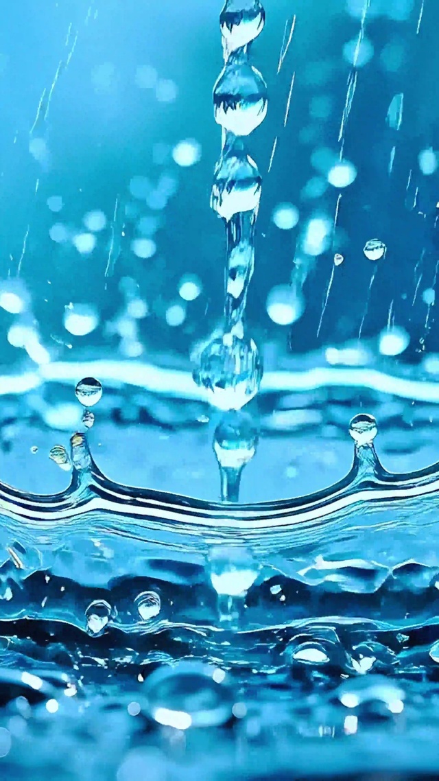 唯美雨水皇冠4K