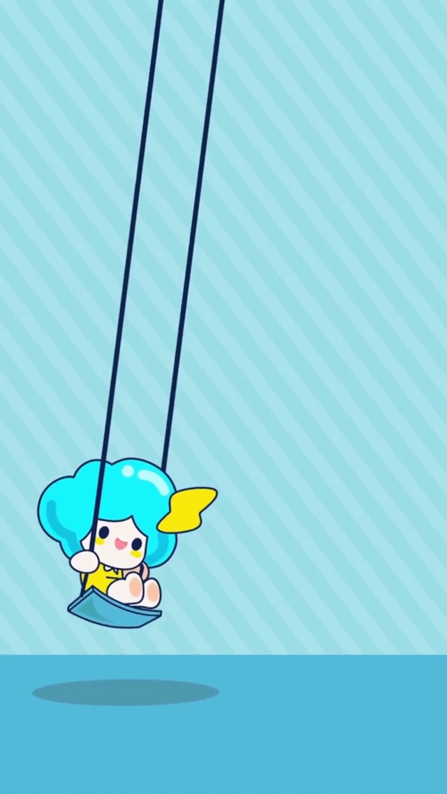 荡秋千的小女孩