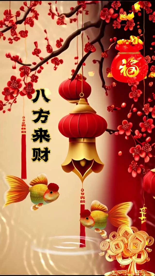 八方来财，年年有鱼