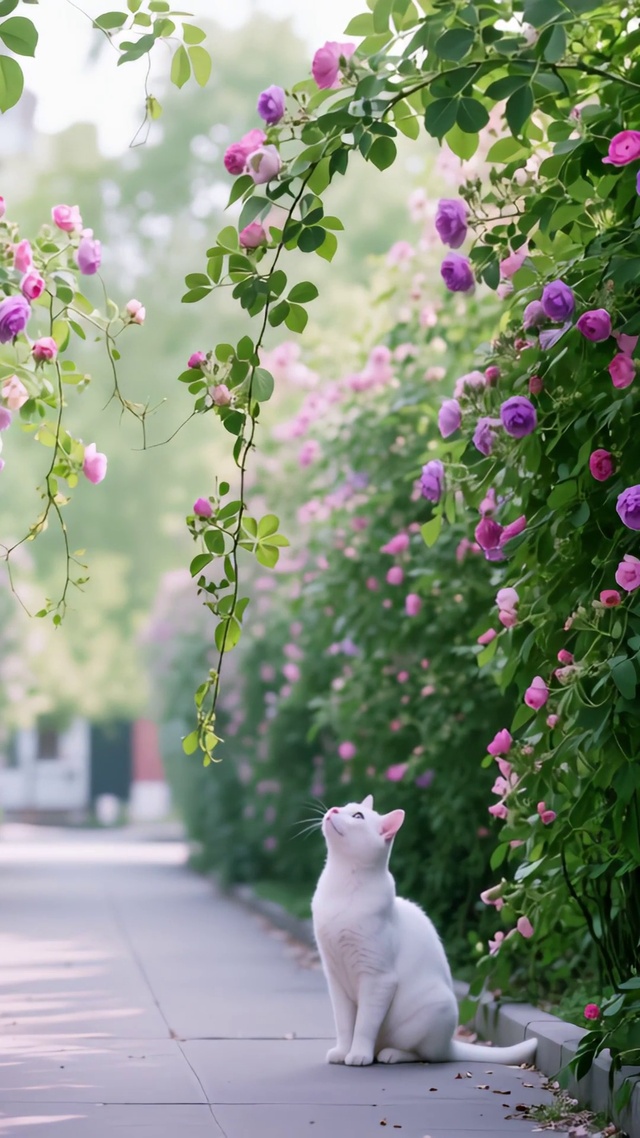 花径白猫