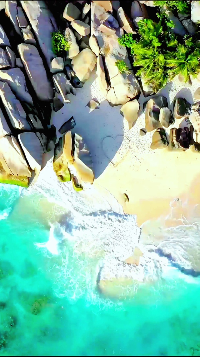 俯瞰唯美海滩 4K