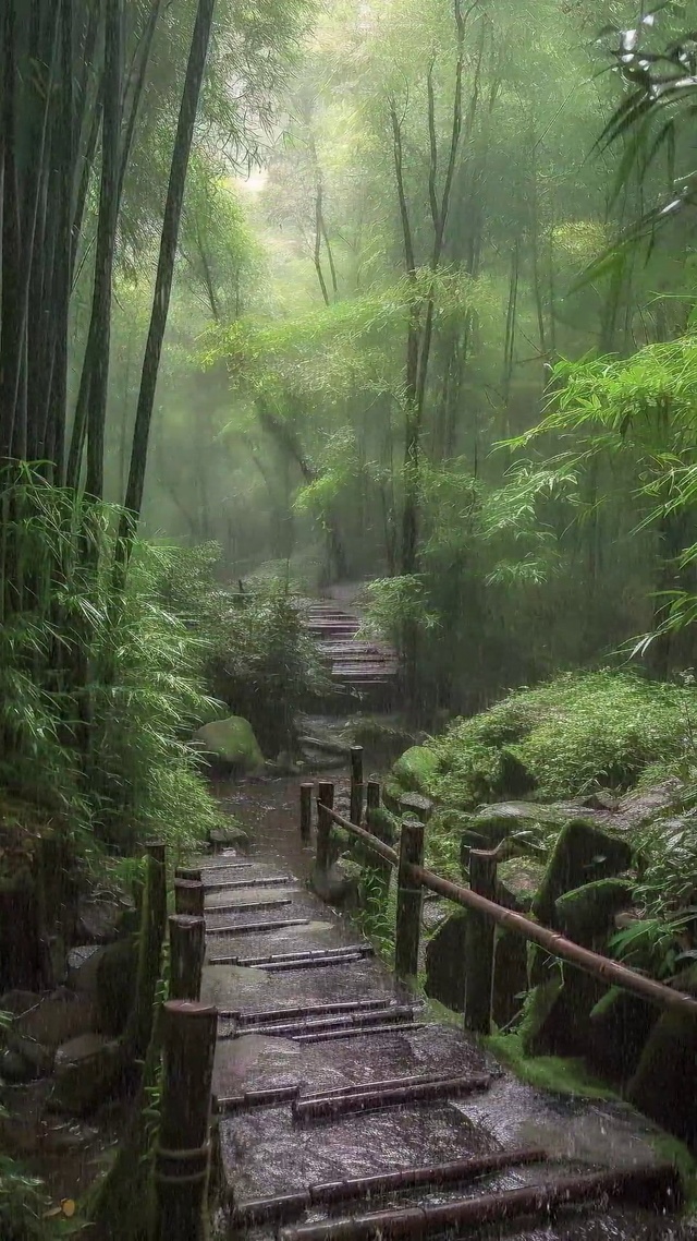 听雨落下的声音