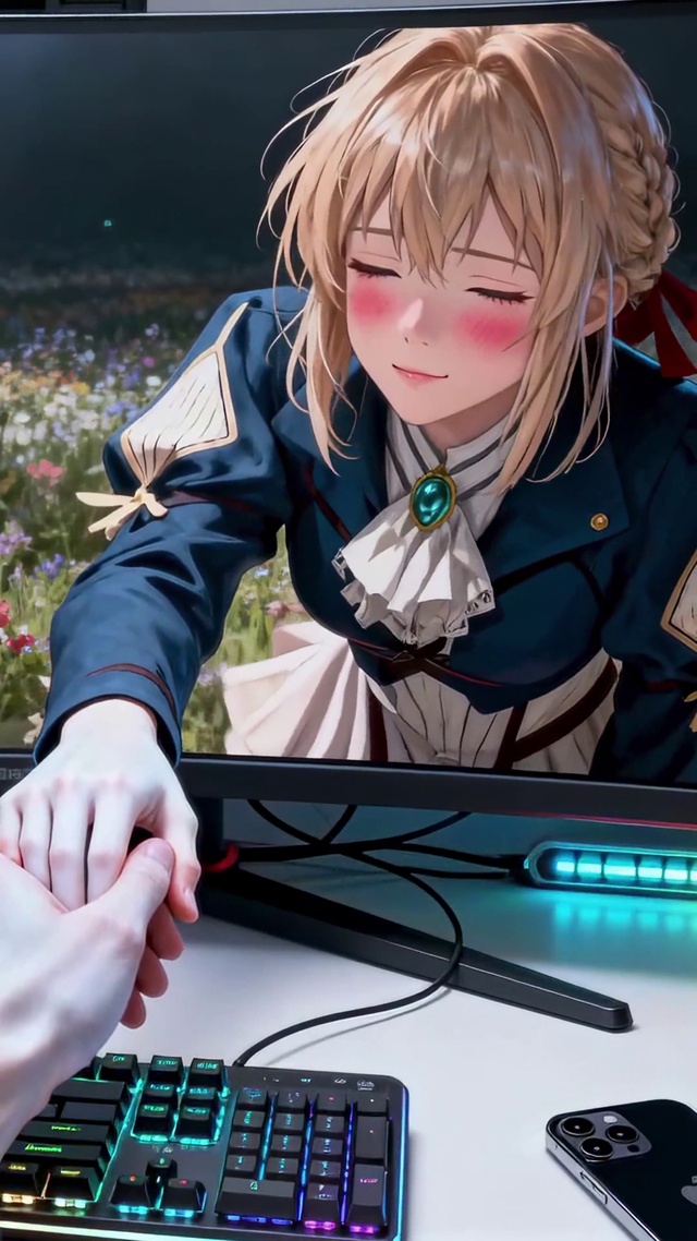 破屏互动二次元美少女