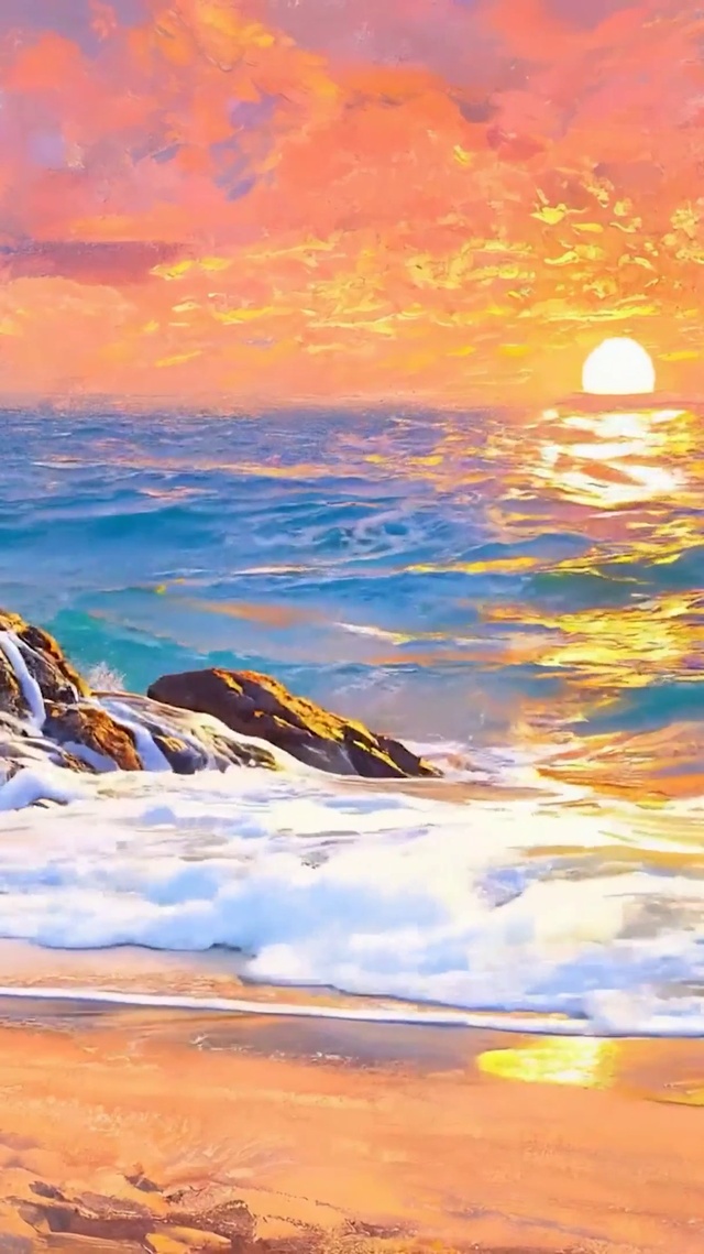 护眼海景
