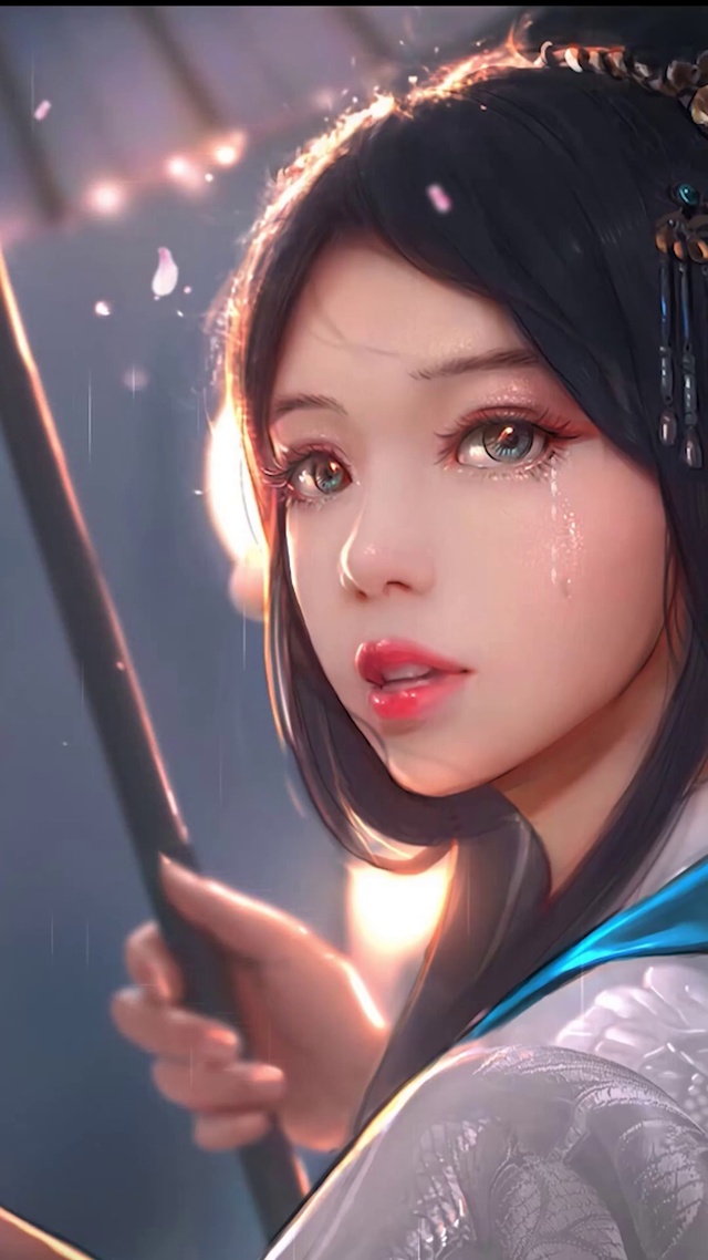雨中古装少女
