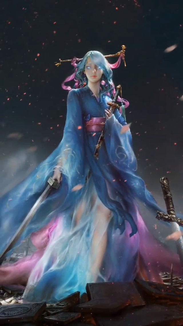 高清古风美女插画