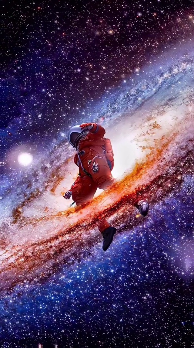 唯美星空宇航员