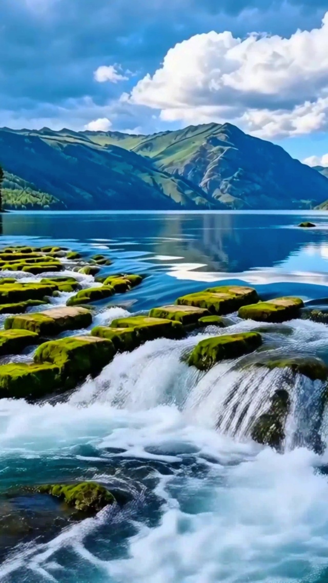 治愈小河流水4K