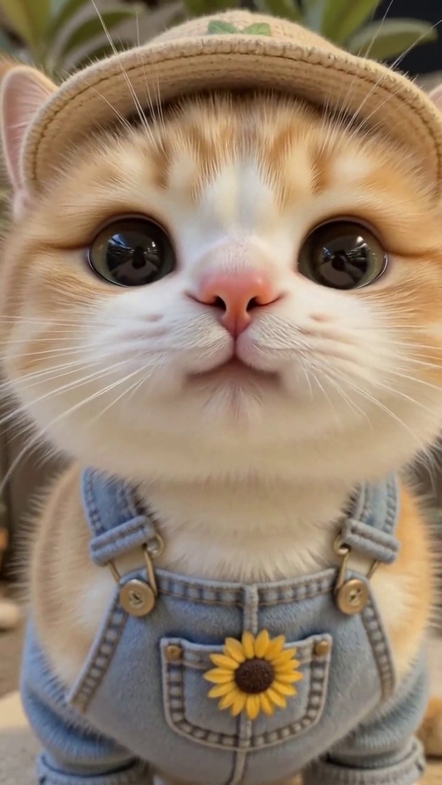 可爱园艺橘猫庭院日常