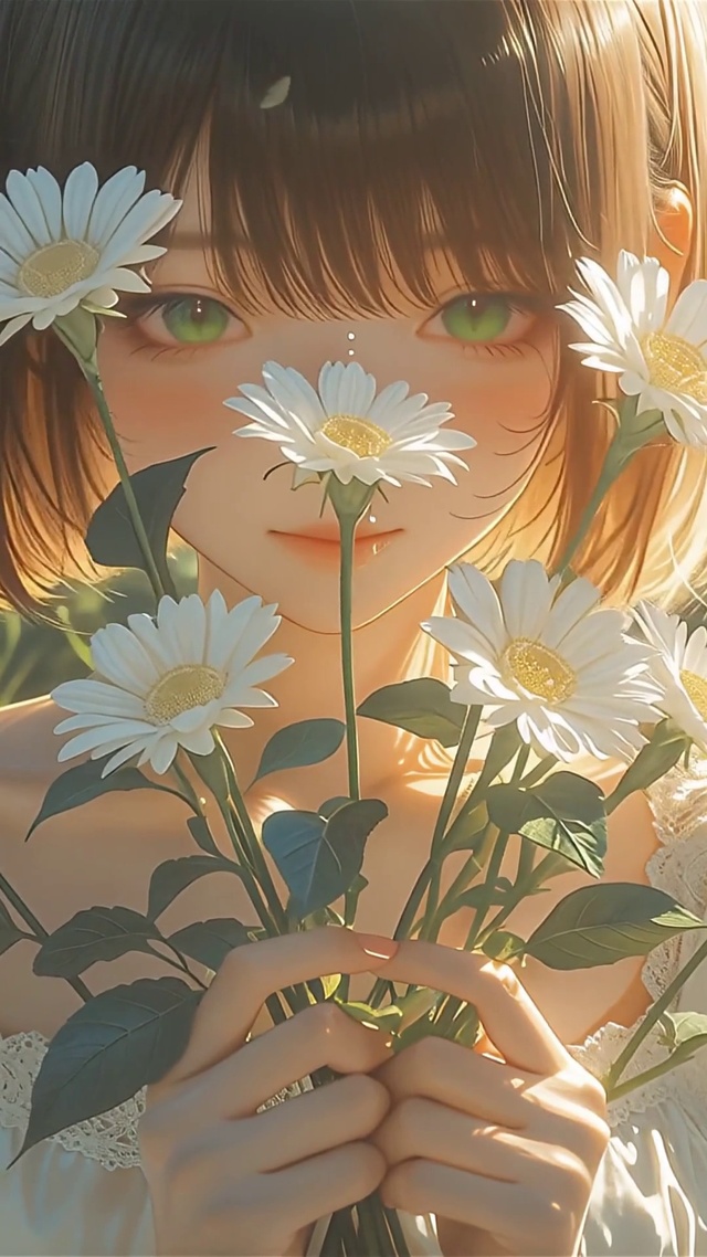 治愈小雏菊美女