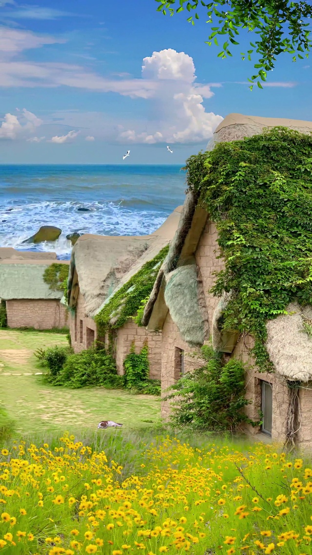 风很温柔，海很浪漫。