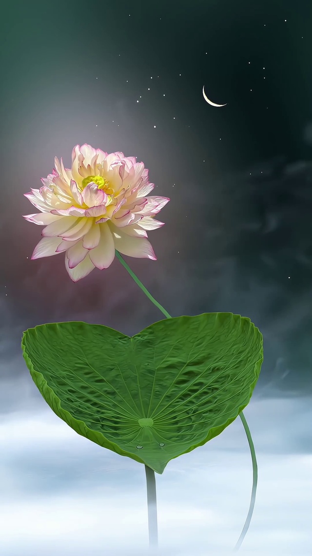 千瓣莲荷花开，好运自然来