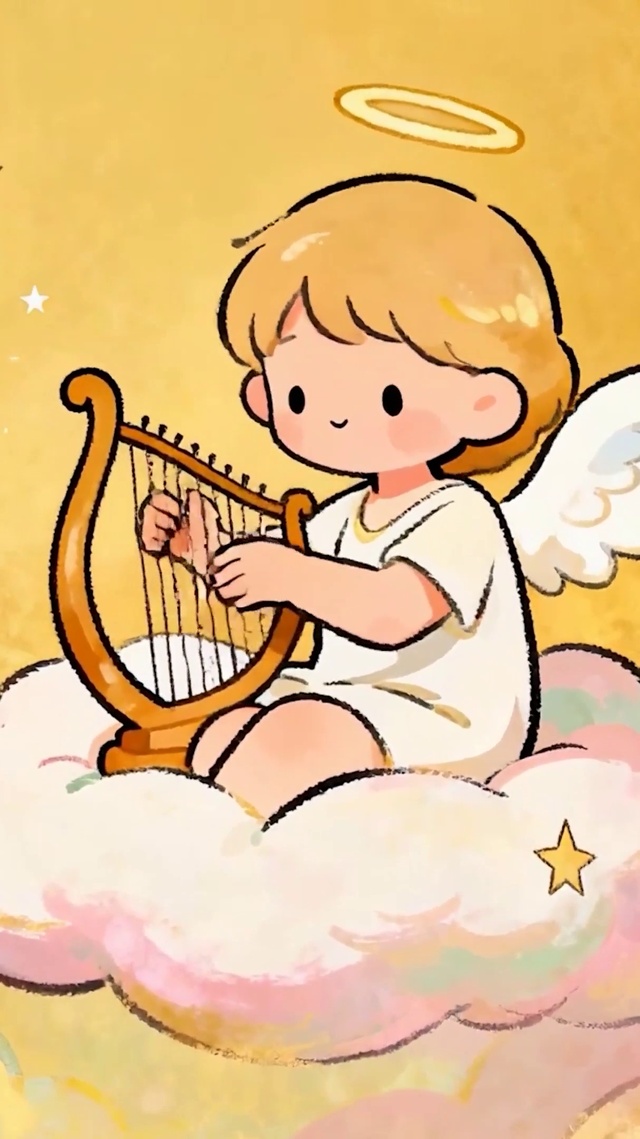 天使宝宝弹琴