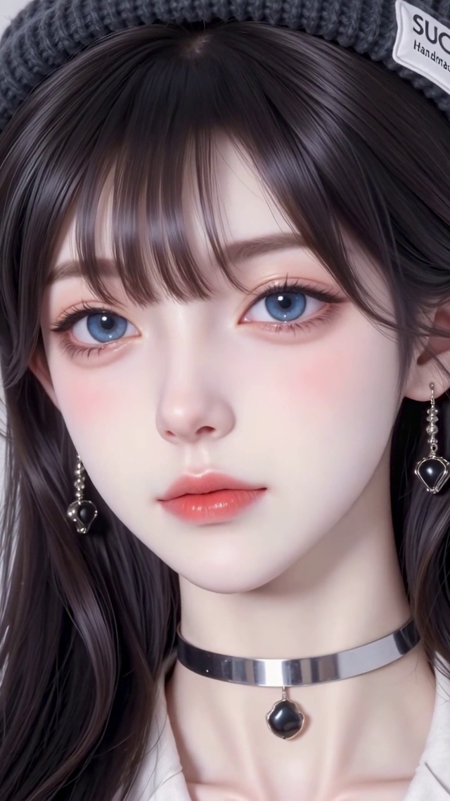 清纯甜美白月光美女