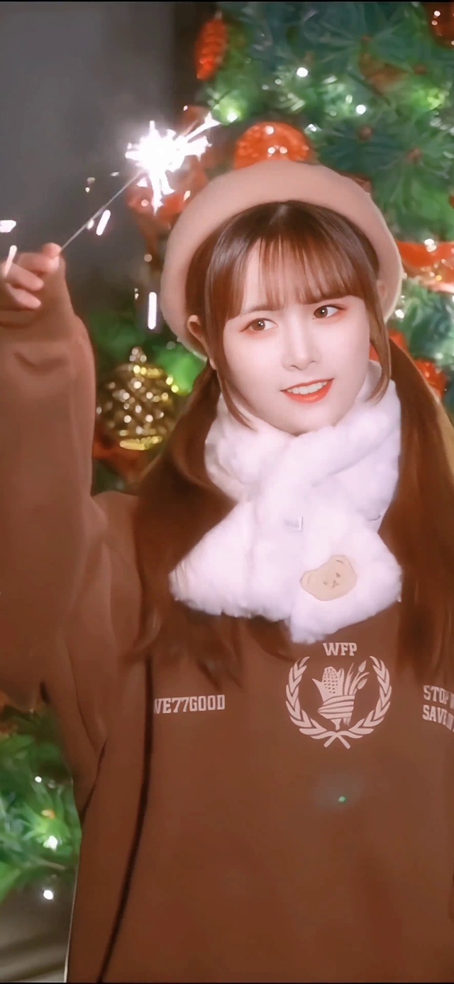 超可爱甜美的圣诞女孩甜妹小萝莉