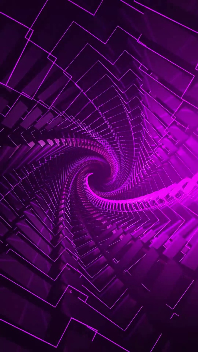 紫色线条隧道