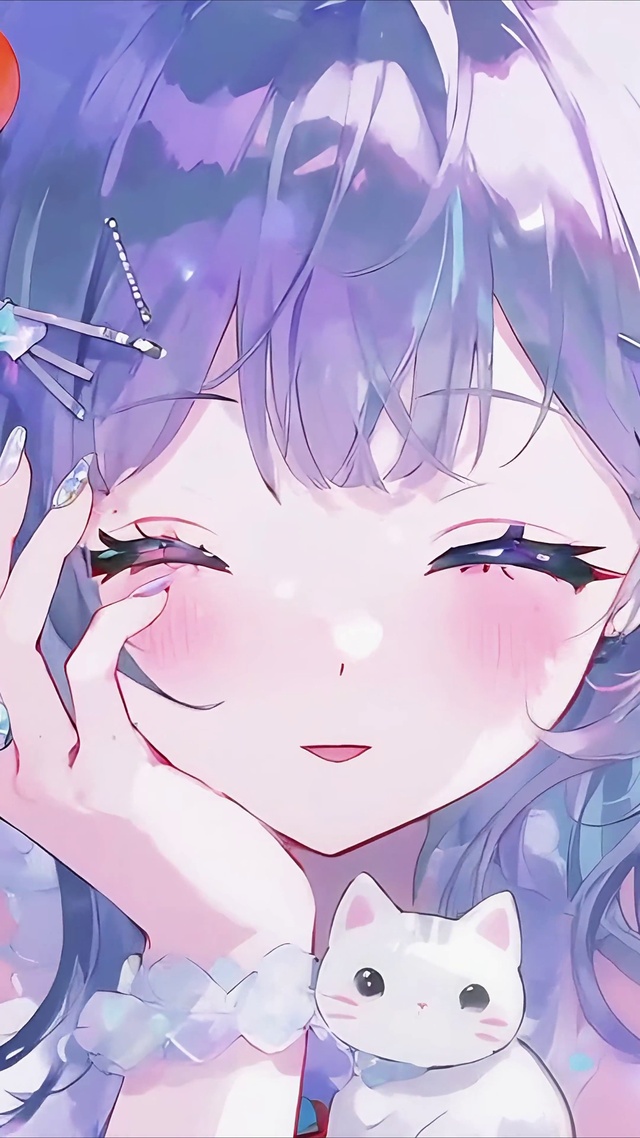 可爱俏皮的猫偶少女